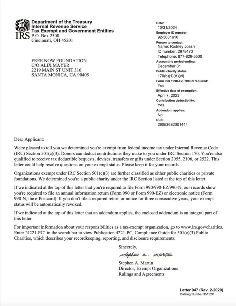 IRS Tax Exempt